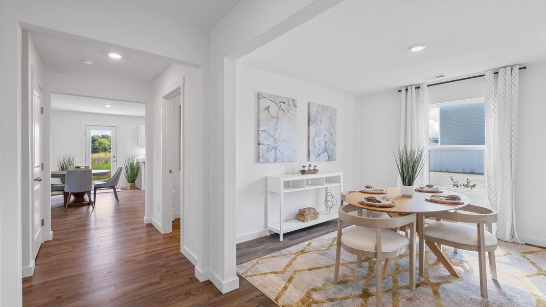 Furnished interior in a model home at Powell Meadows in Cleveland (Image 3).