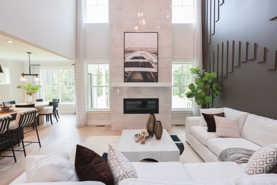 Furnished interior in a model home at The Village at Horse Creek in Graniteville (Image 13).