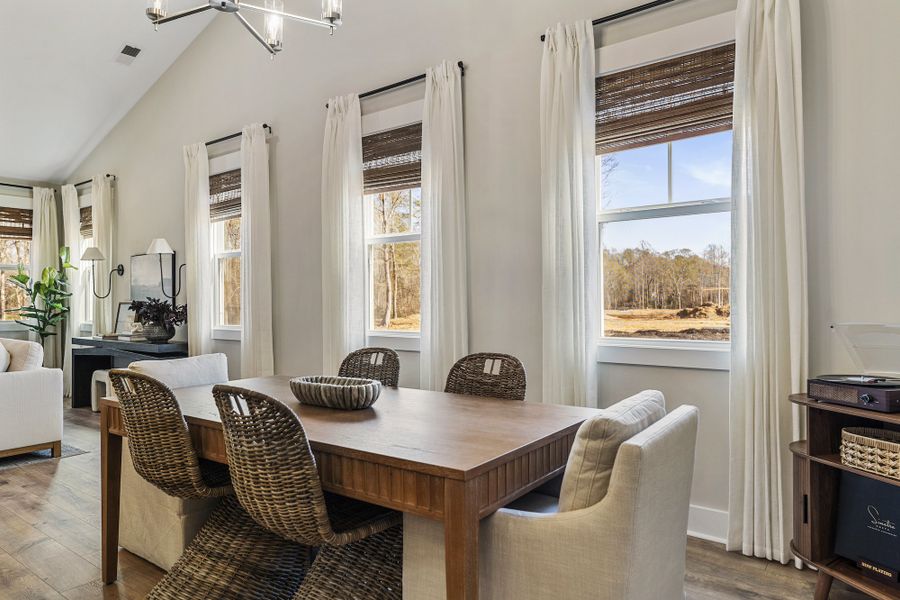 Furnished interior in a model home at Saratoga Oaks in Williamston (Image 11).