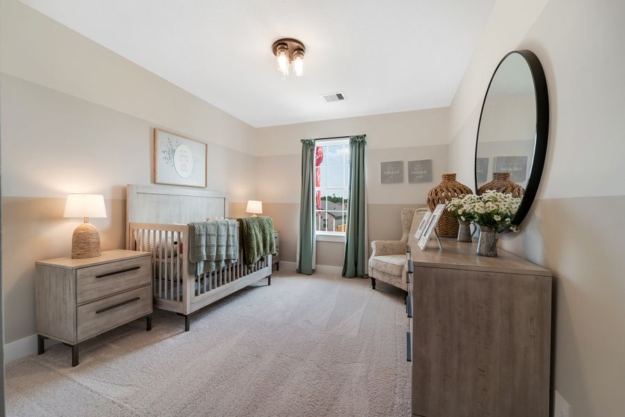 Furnished interior in a model home at Magnolia Springs in Montgomery (Image 39).