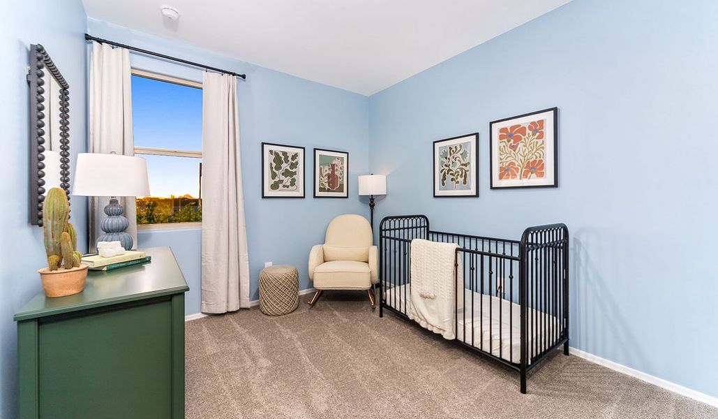 Furnished interior in a model home at Coronet at Gladden Farms in Marana (Image 64).