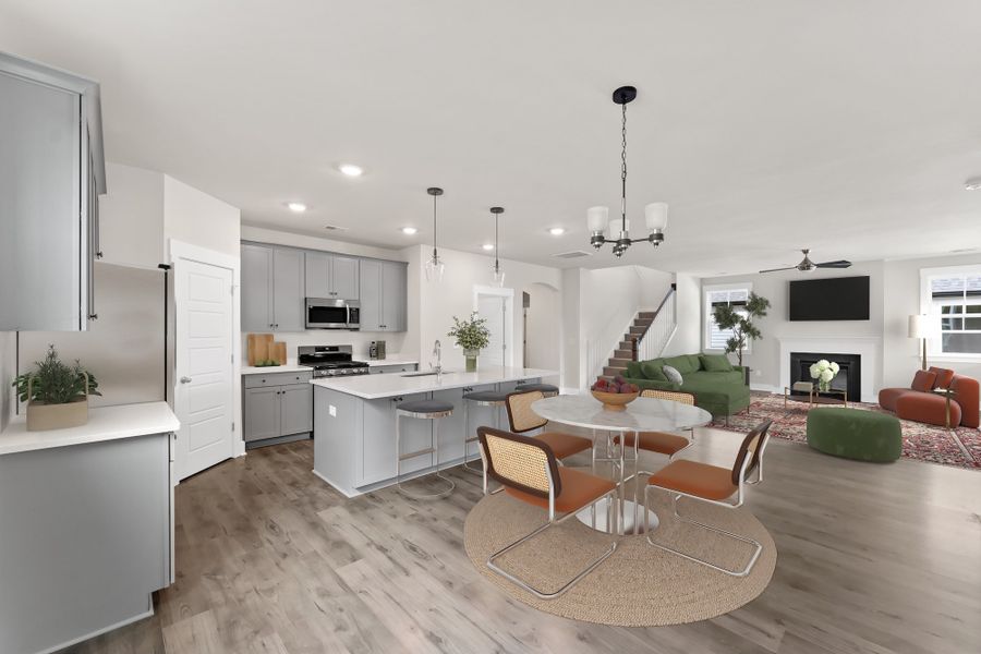 Furnished interior in a model home at Double Springs in Taylors (Image 91). Furnished interior in a model home at Double Springs in Taylors (Image 91).