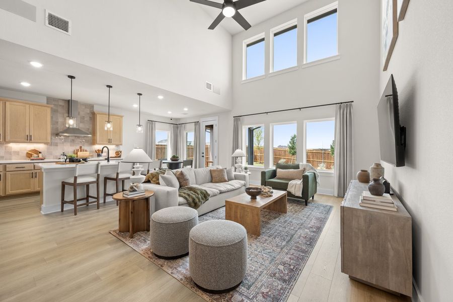 Furnished interior in a model home at Wildflower Ranch in Fort Worth (Image 8).