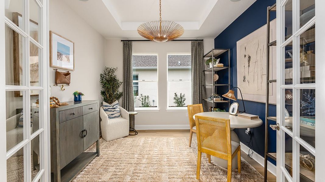 Furnished interior in a model home at Morris Bend in Tampa (Image 9).