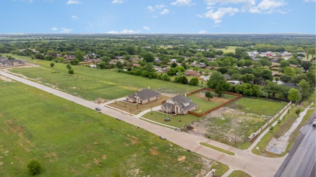 Aerial view of the Crystal Lake Estates community in Red Oak, TX, showing layout and nearby surroundings (Image 9). Aerial view of the Crystal Lake Estates community in Red Oak, TX, showing layout and nearby surroundings (Image 9).