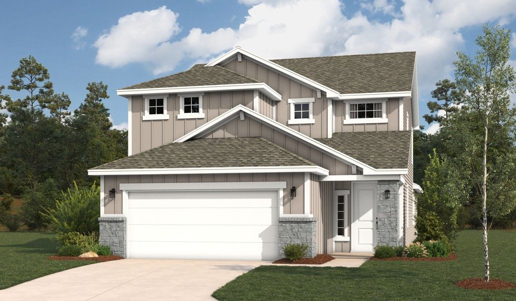 Front exterior of a home in the Veranda Designer community, located in San Antonio, TX (Image 21).