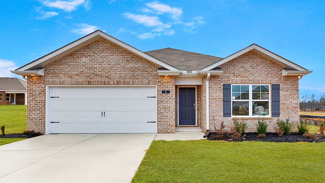 Front exterior of a home in the Bailey Park community, located in Fayetteville, TN (Image 12).