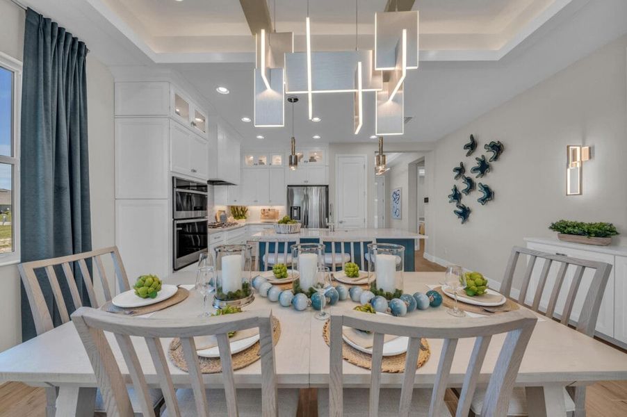Furnished interior in a model home at The Laurels in Parrish (Image 172).