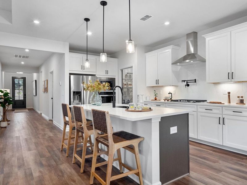 Furnished interior in a model home at Kelly Preserve in Loganville (Image 22).
