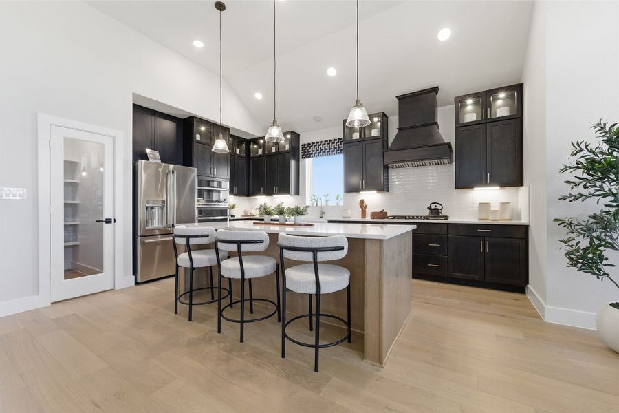 Furnished interior in a model home at Lariat in Liberty Hill (Image 23).