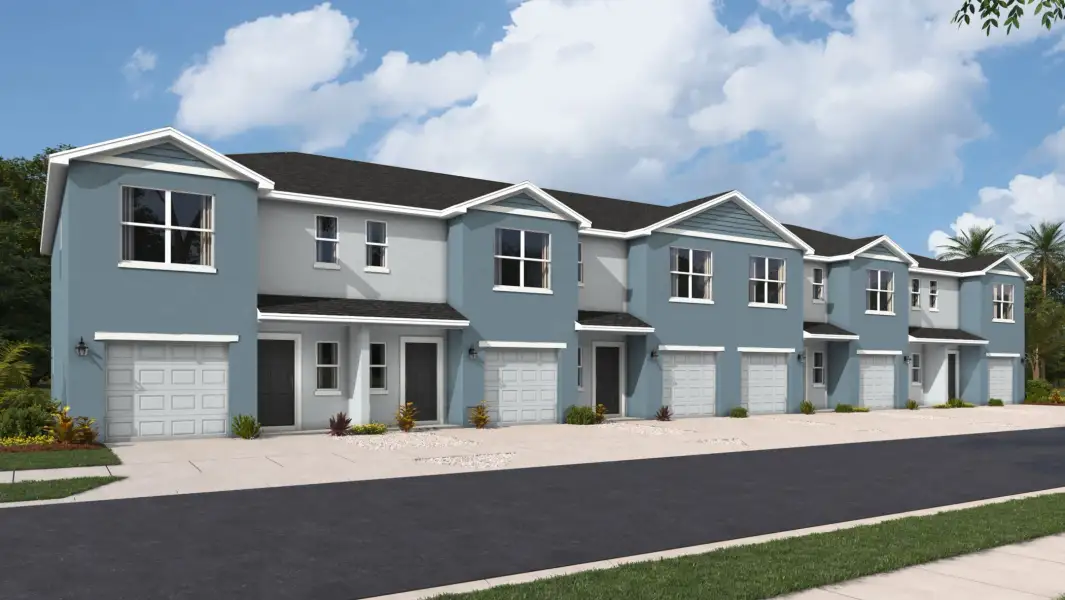Front exterior of a home in the Reserve at River Hayes community, located in Bradenton, FL (Image 3).