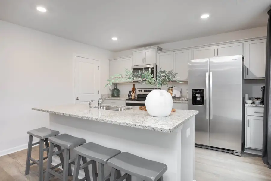 Furnished interior in a model home at Ridge Pointe in Trinity (Image 15).