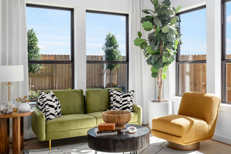 Furnished interior in a model home at Brookewater 55’ Homesites in Rosenberg (Image 12).