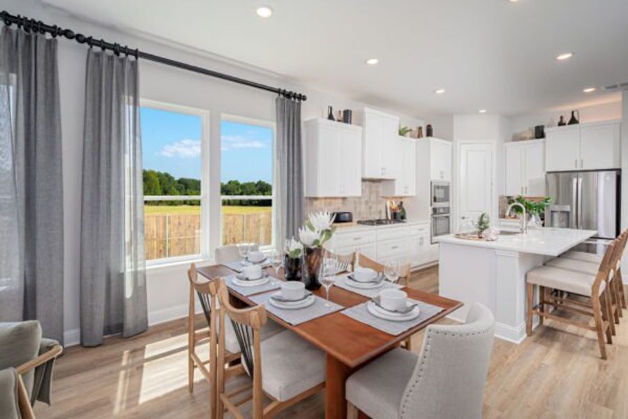 Furnished interior in a model home at Dominion at Brookhollow in Prosper (Image 9).
