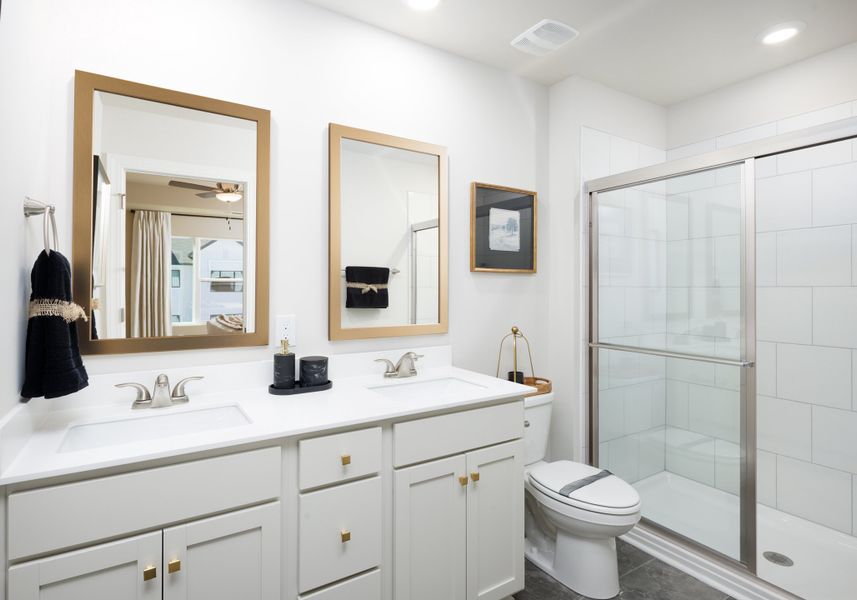 Furnished interior in a model home at Holly View in Greenville (Image 20).