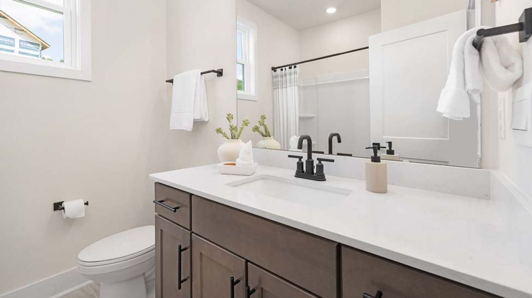 Furnished interior in a model home at Brantley in Mooresville (Image 14).