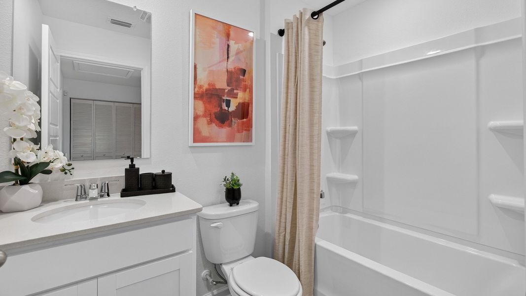 Furnished interior in a model home at Bridle Creek Townhomes in Jacksonville (Image 24). Furnished interior in a model home at Bridle Creek Townhomes in Jacksonville (Image 24).