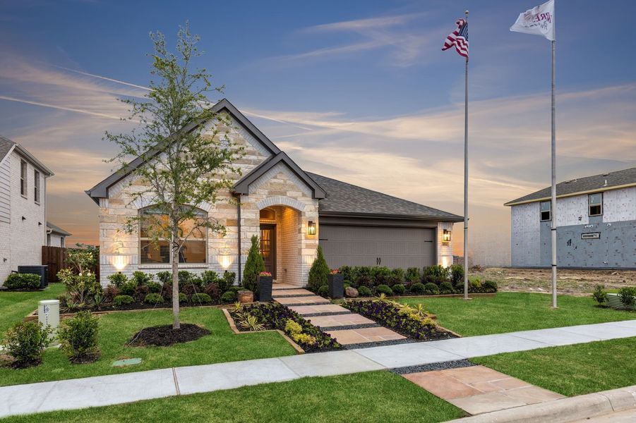 Front exterior of a home in the De Berry Reserve community, located in Royse City, TX (Image 4). Front exterior of a home in the De Berry Reserve community, located in Royse City, TX (Image 4).