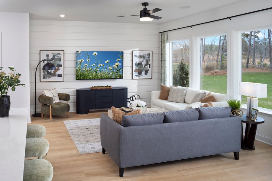 Furnished interior in a model home at Hardy Pond in Rock Hill (Image 10).