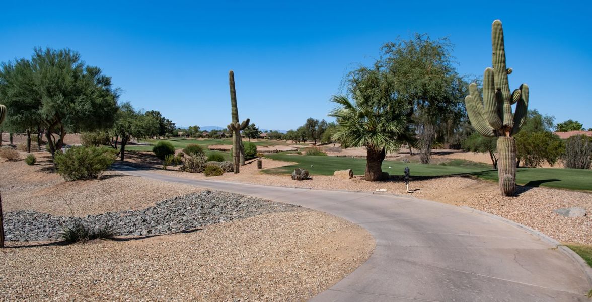 Trail through the golf course
