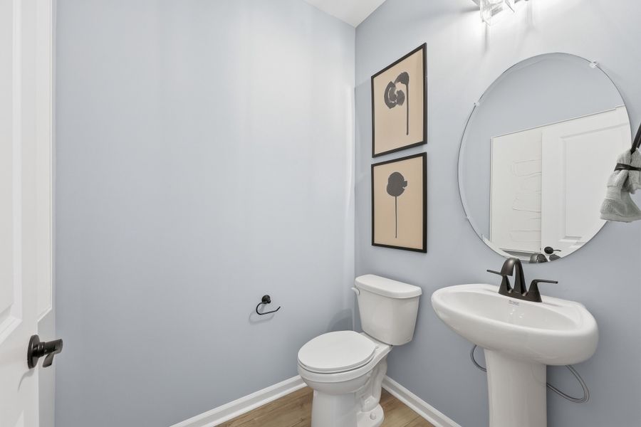 Furnished interior in a model home at Carsons Landing in Angier (Image 35).