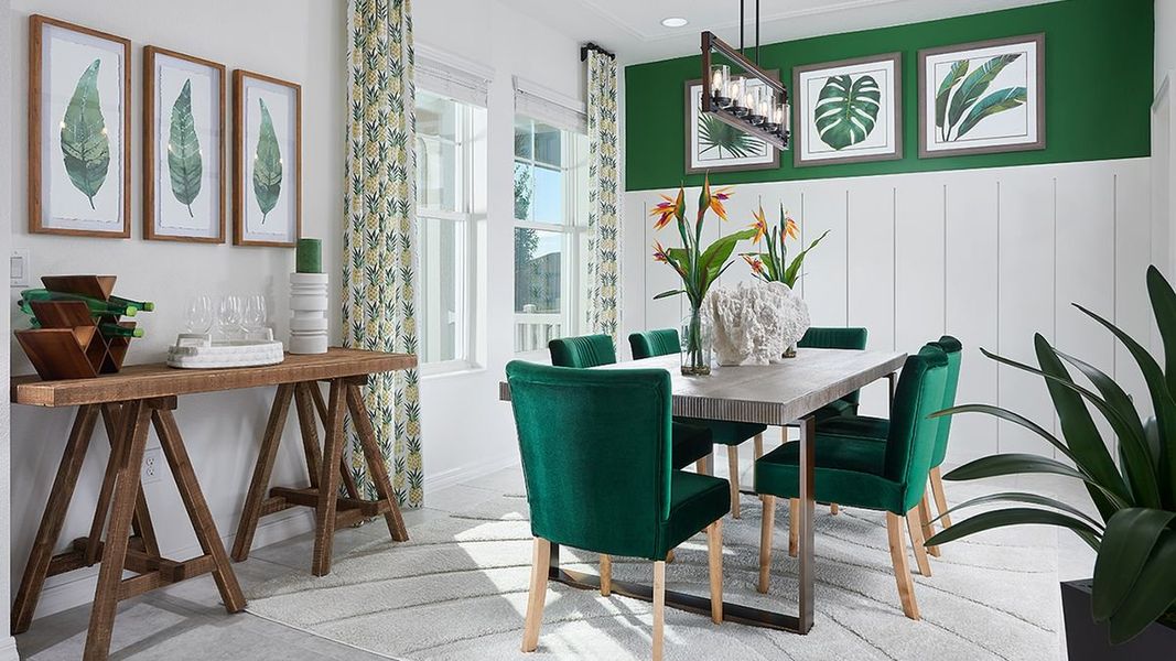 Furnished interior in a model home at The Residences at Emerson Park in Apopka (Image 22).