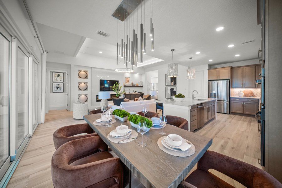 Furnished interior in a model home at Shellstone at Waterside in Sarasota (Image 41).