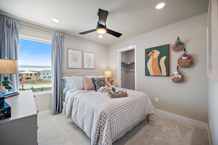 Furnished interior in a model home at Trails at Aspen Ridge-3 in Colorado Springs (Image 36). Furnished interior in a model home at Trails at Aspen Ridge-3 in Colorado Springs (Image 36).