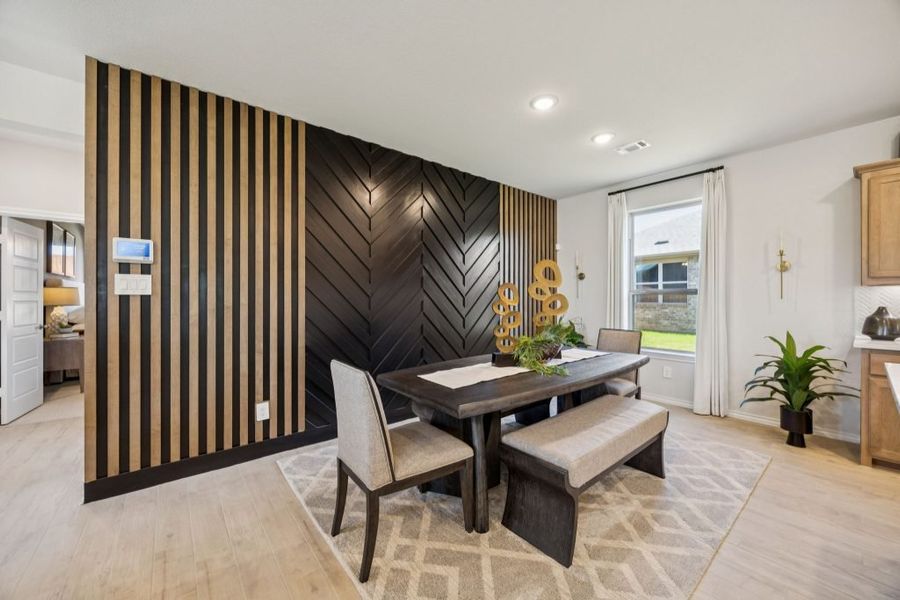 Furnished interior in a model home at Belmont in Aubrey (Image 14).