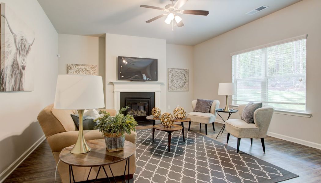 Furnished interior in a model home at Westbury in Griffin (Image 9).