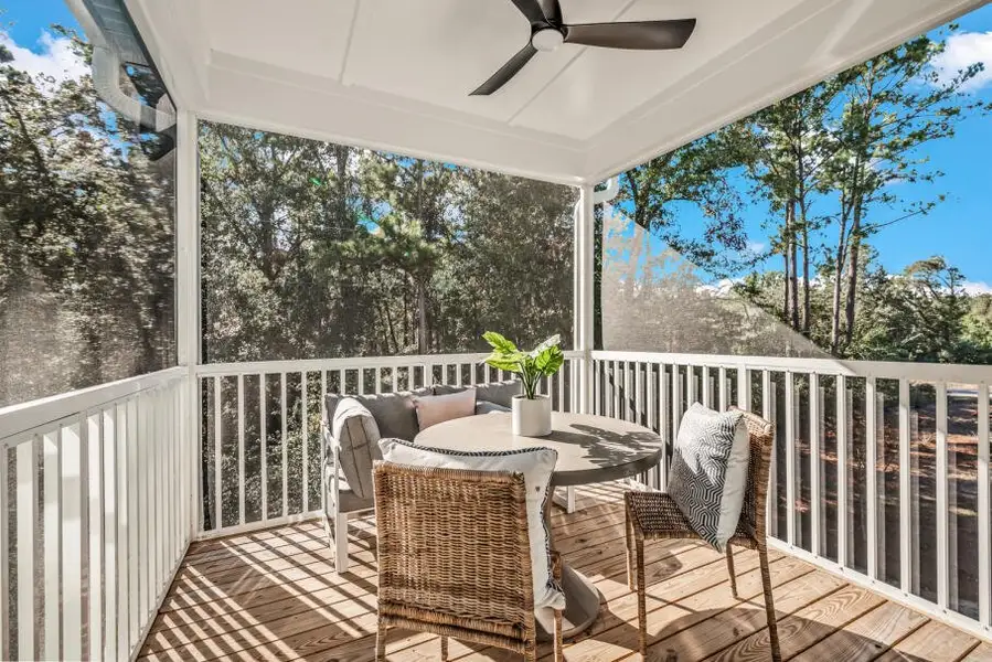 Furnished interior in a model home at The Bluffs at Pinefield Townhomes in Charleston (Image 13). Furnished interior in a model home at The Bluffs at Pinefield Townhomes in Charleston (Image 13).