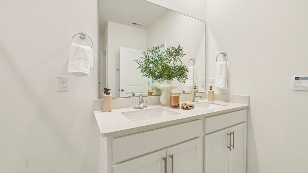 Furnished interior in a model home at The Villas at Laurel Oaks in Sanford (Image 25).