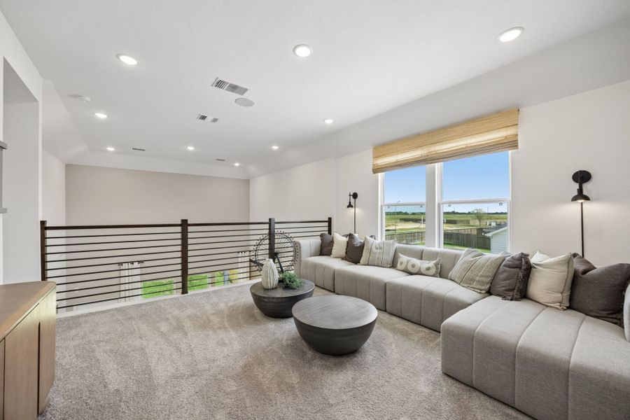 Furnished interior in a model home at Stokesbury in Waller (Image 10).