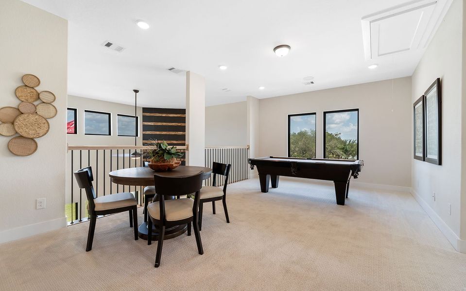 Furnished interior in a model home at Marvida in Cypress (Image 46).