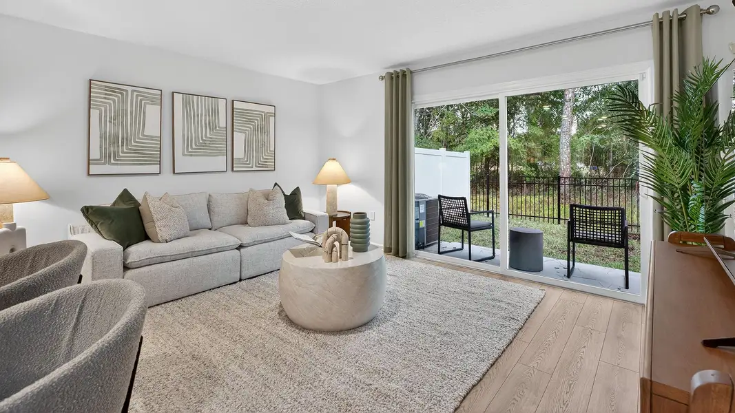 Furnished interior in a model home at Hansen Creek in Jacksonville (Image 7).