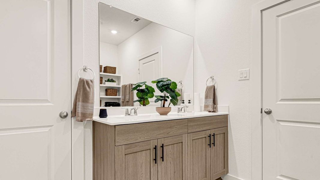 Furnished interior in a model home at Holly Ridge in Rosenberg (Image 26).