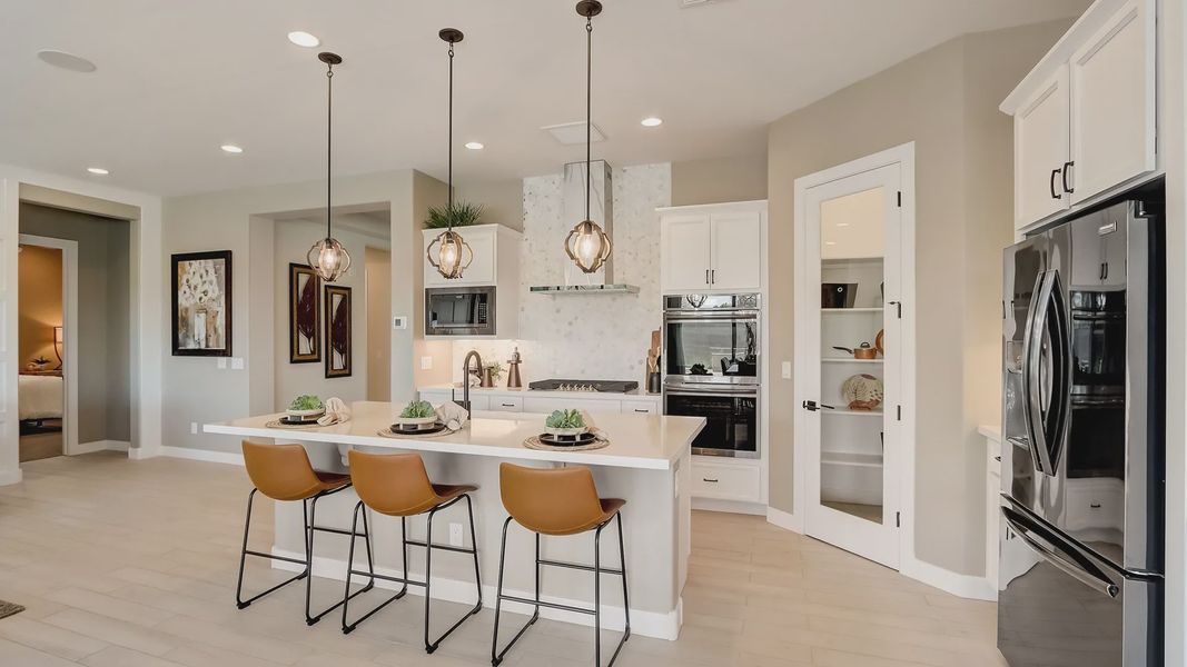 Furnished interior in a model home at Sycamore Farms in Surprise (Image 1).