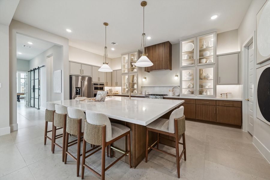 Furnished interior in a model home at ARTAVIA® - 65' Art in Conroe (Image 14).