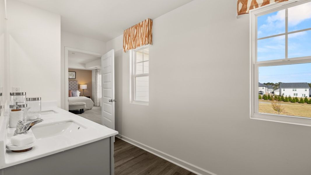 Furnished interior in a model home at Locust Grove Station - Cedar Ridge in Locust Grove (Image 27).