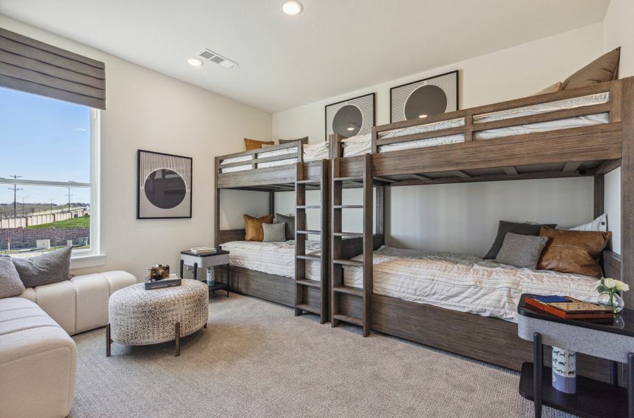 Furnished interior in a model home at Village on Main Street in Frisco (Image 35).