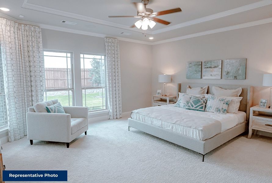 Furnished interior in a model home at Llano Springs in Fort Worth (Image 9).