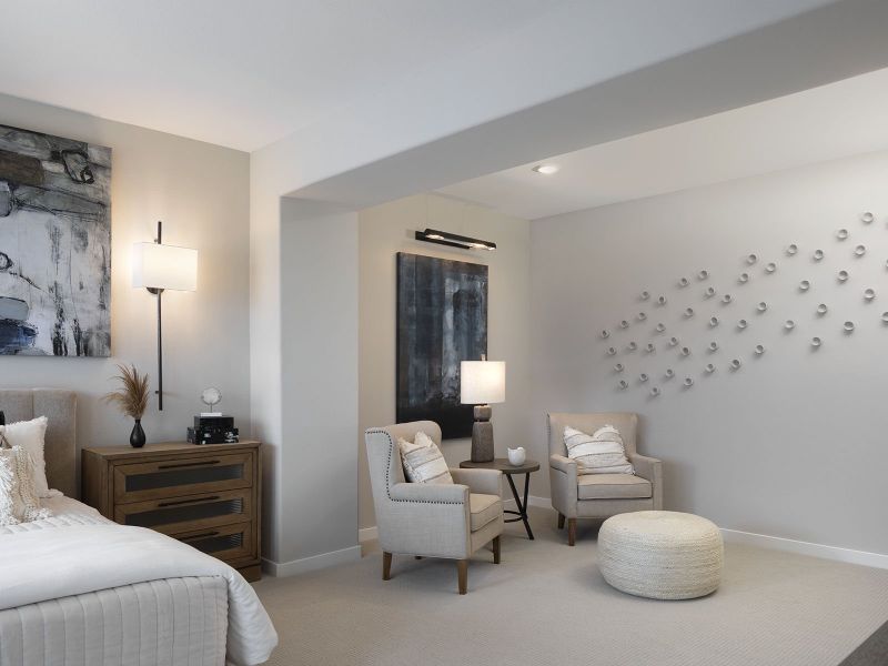 Furnished interior in a model home at Kemah Crossing - Luxe Series in Kemah (Image 17).