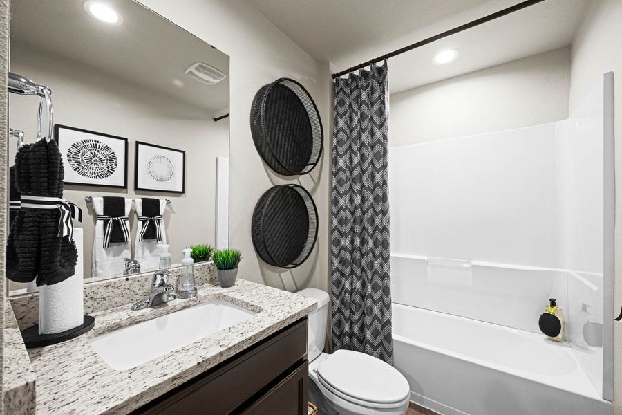 Furnished interior in a model home at Saratoga Crossing in Corpus Christi (Image 19). Furnished interior in a model home at Saratoga Crossing in Corpus Christi (Image 19).