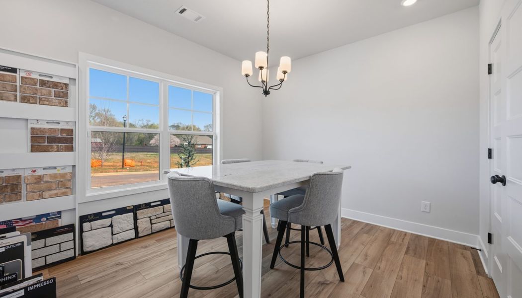 Furnished interior in a model home at Garland Meadows in Cartersville (Image 27).
