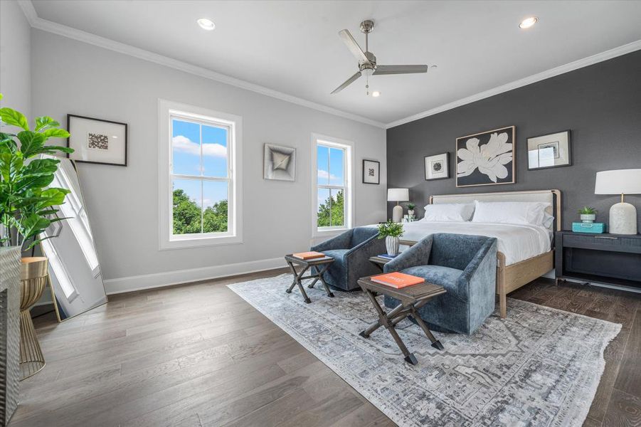 Furnished interior in a model home at Carroll Crest in Carrollton (Image 14).