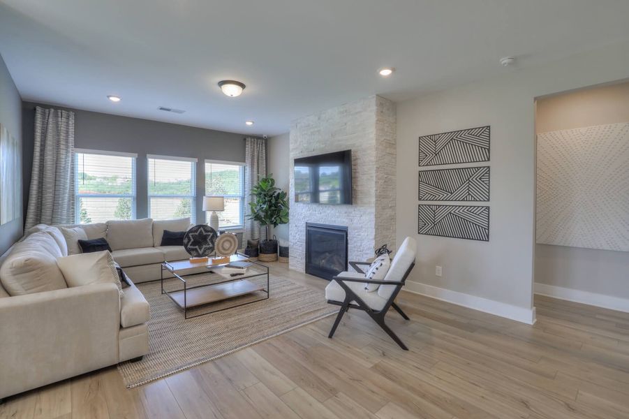 Enjoy family nights in the spacious great room.