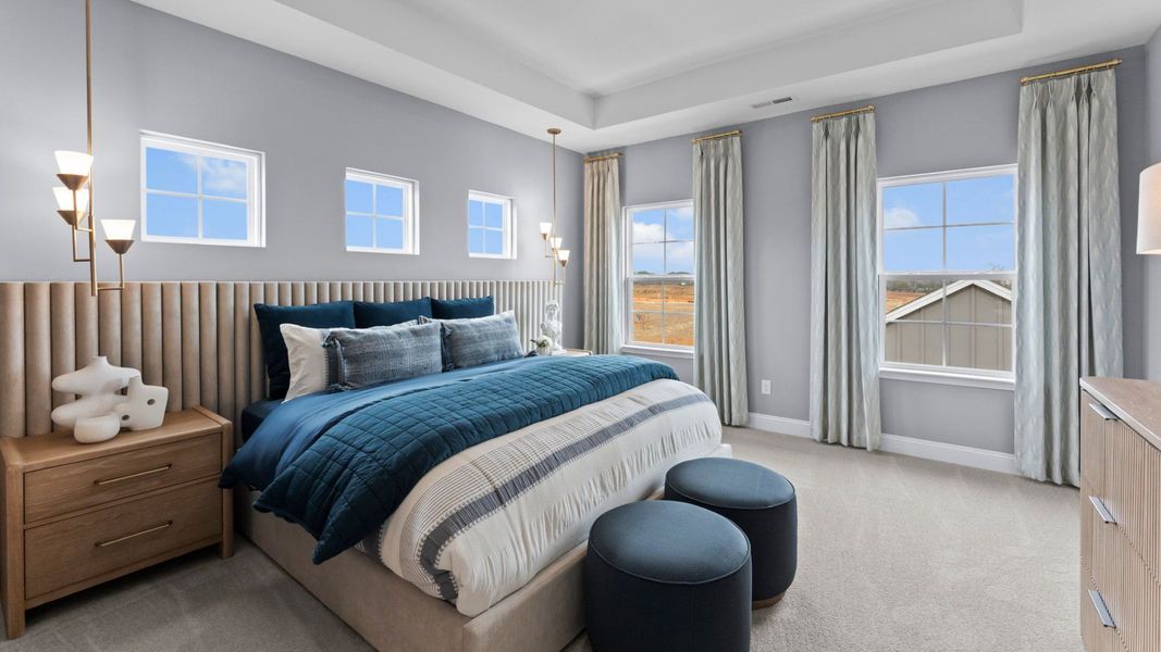 Furnished interior in a model home at Miller Farm Single Family Homes in Pineville (Image 45). Furnished interior in a model home at Miller Farm Single Family Homes in Pineville (Image 45).