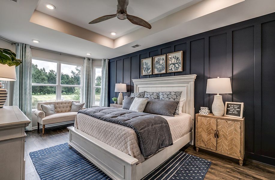 Furnished interior in a model home at Sunset Landing in Little River (Image 4).