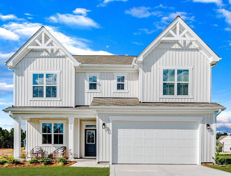 Front exterior of a home in the The View community, located in Durham, NC (Image 2).