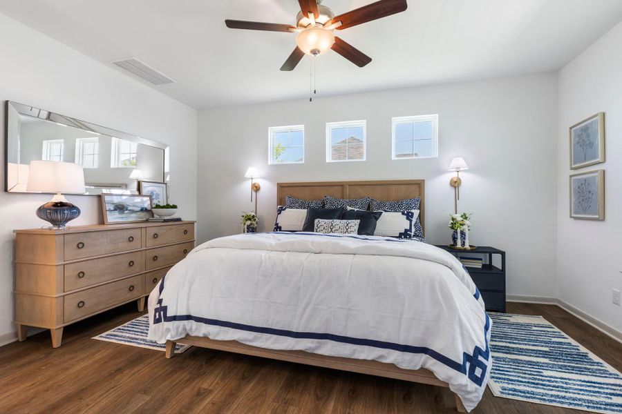 Furnished interior in a model home at Arroyo Ranch in Seguin (Image 13). Furnished interior in a model home at Arroyo Ranch in Seguin (Image 13).